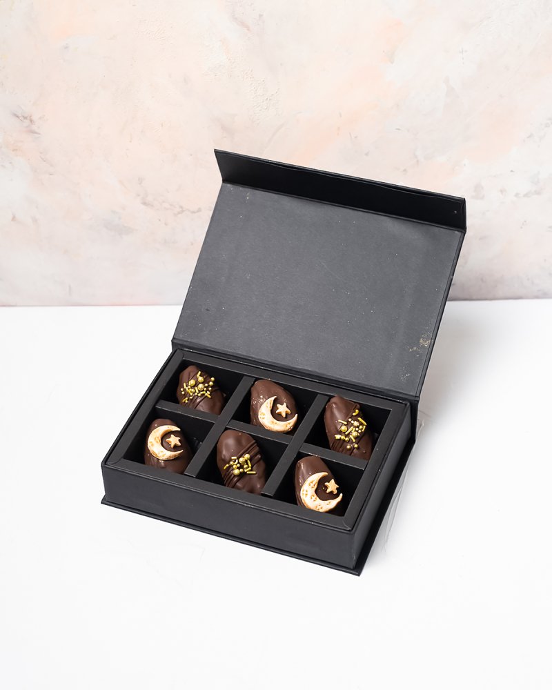 6 pcs chocolate Dates by NJD
