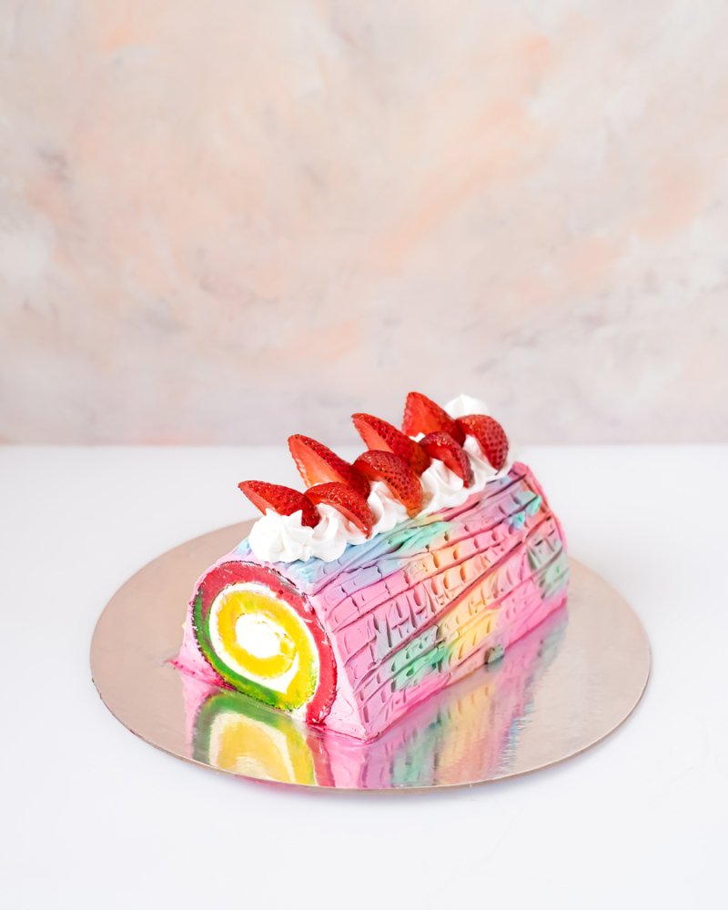 Spring Log Cake by NJD
