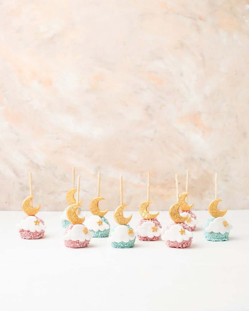 Pink and Blue Cake pops by NJD