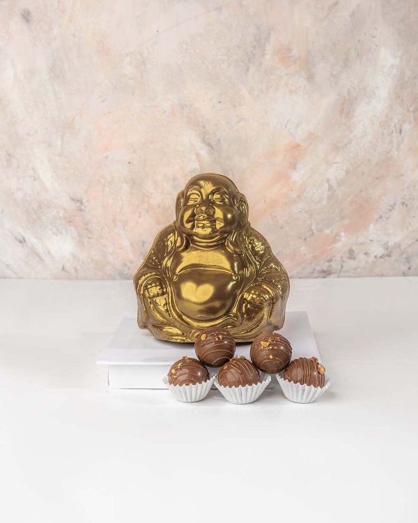 Chocolate Smiling Buddha with Truffles by NJD