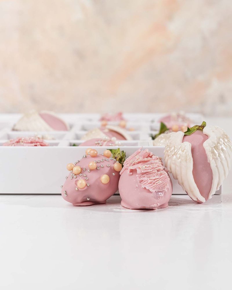 Ruby Chocolate Strawberries with Wings by NJD - Image 4
