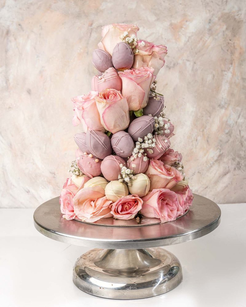 Chocolate Strawberries and Roses Tower by NJD - Image 3