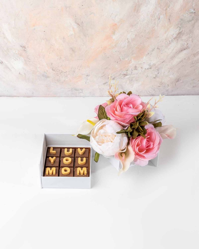 Faux Flowers and Chocolates Combo by NJD