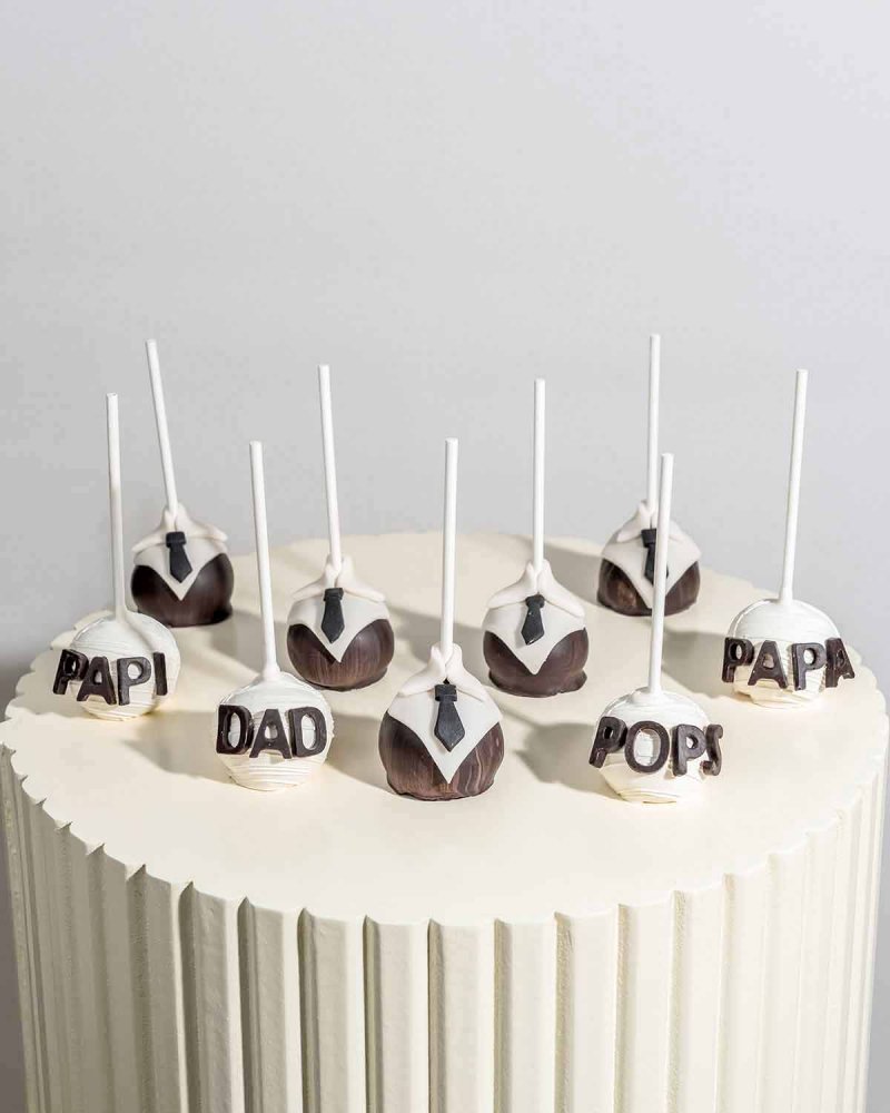 Dad POPS PAPA PAPI cake pops