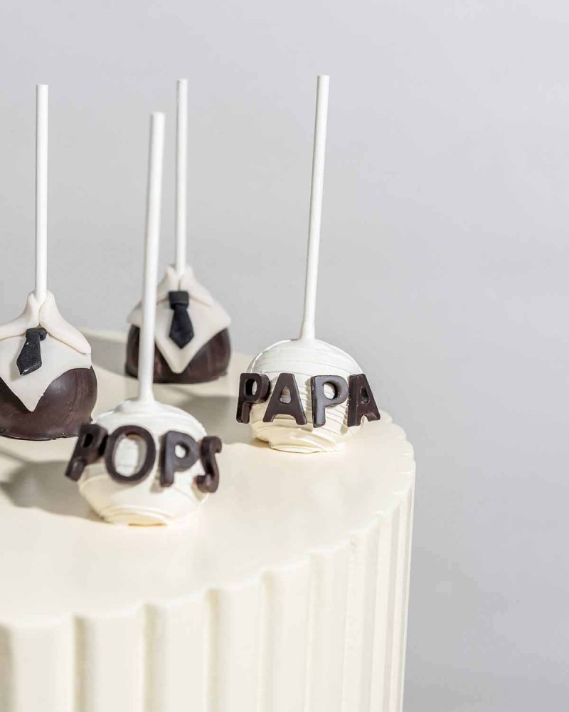 Dad POPS PAPA PAPI cake pops - Image 3