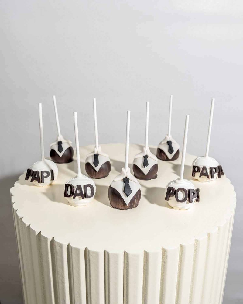 Dad POPS PAPA PAPI cake pops - Image 4