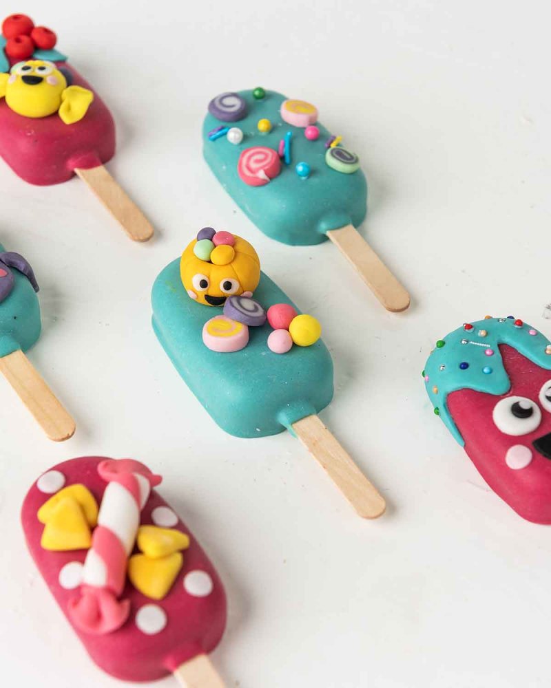 Cute Colorful Spooky Cakesicles - Image 3