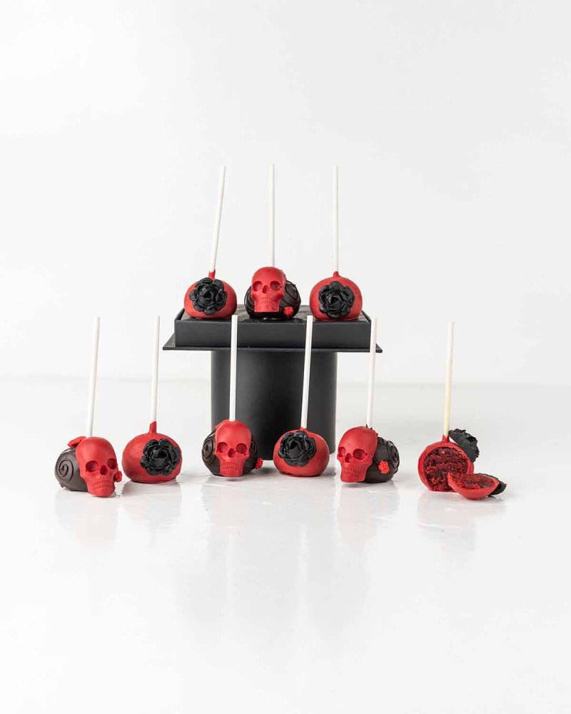 Halloween Red Skull Cake pops - Image 2