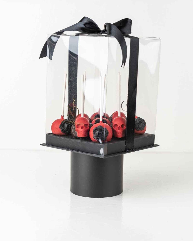 Halloween Red Skull Cake pops - Image 4