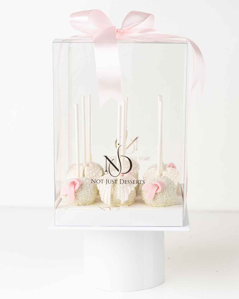 Bow and Wings White Chocolate Cake pops - Image 4