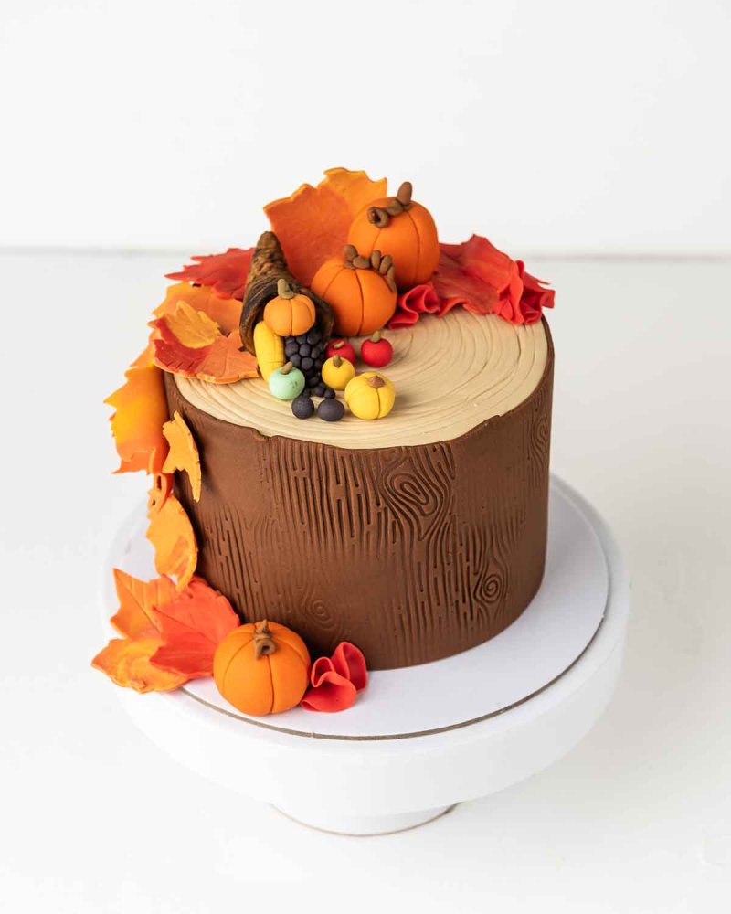 Fall Theme 1kg Cake by NJD
