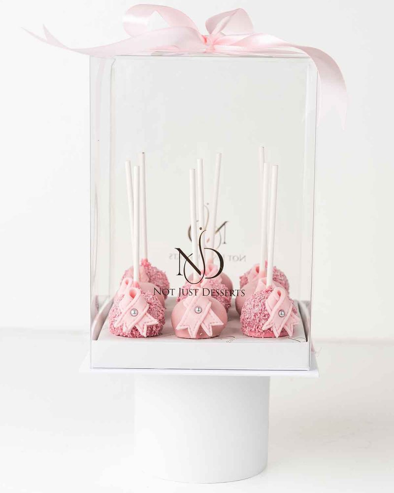 Bow of Hope Cake pops by NJD - Image 4
