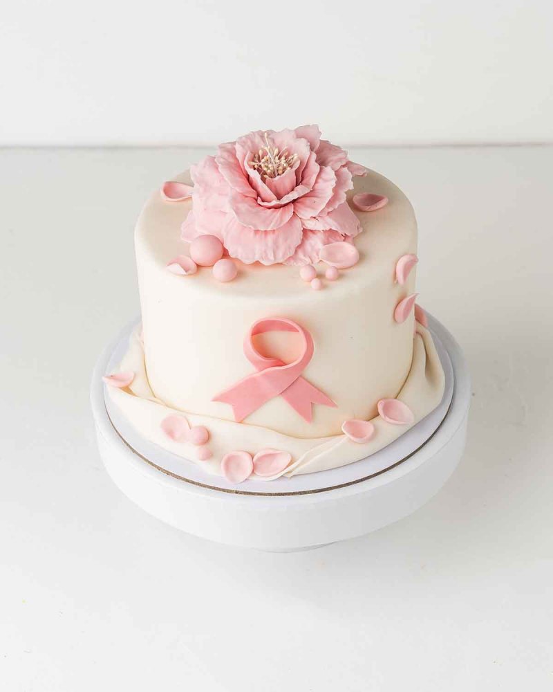 Bow of Hope Cake by NJD