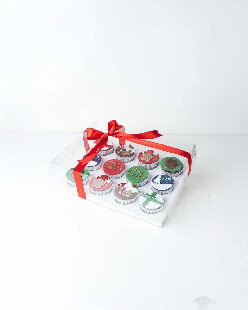 12 Christmas Cupcakes - Image 3